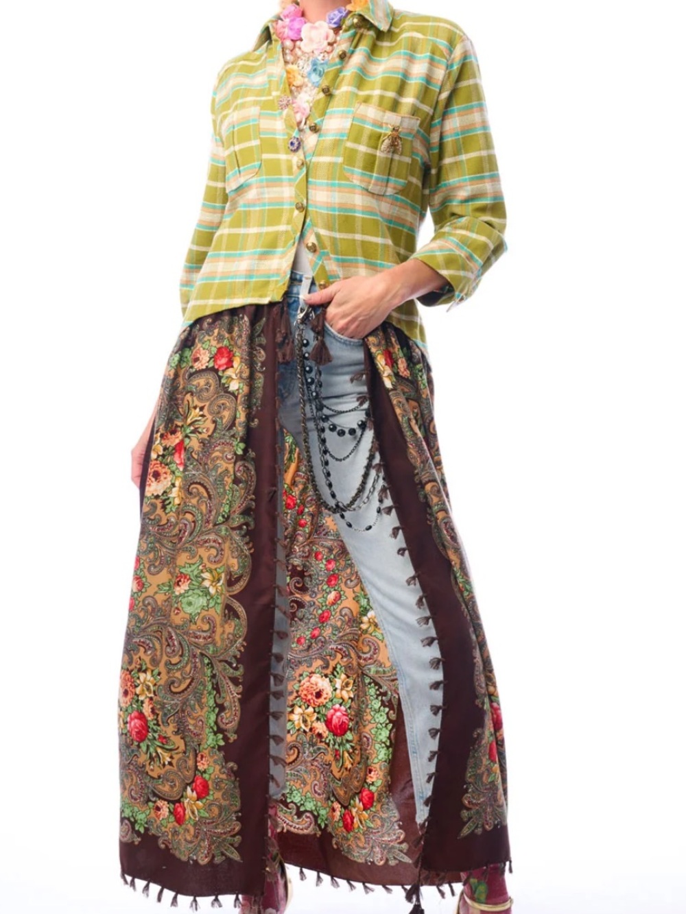 Aratta Plaid Button Down and Paisley Duster NWT Various Sizes